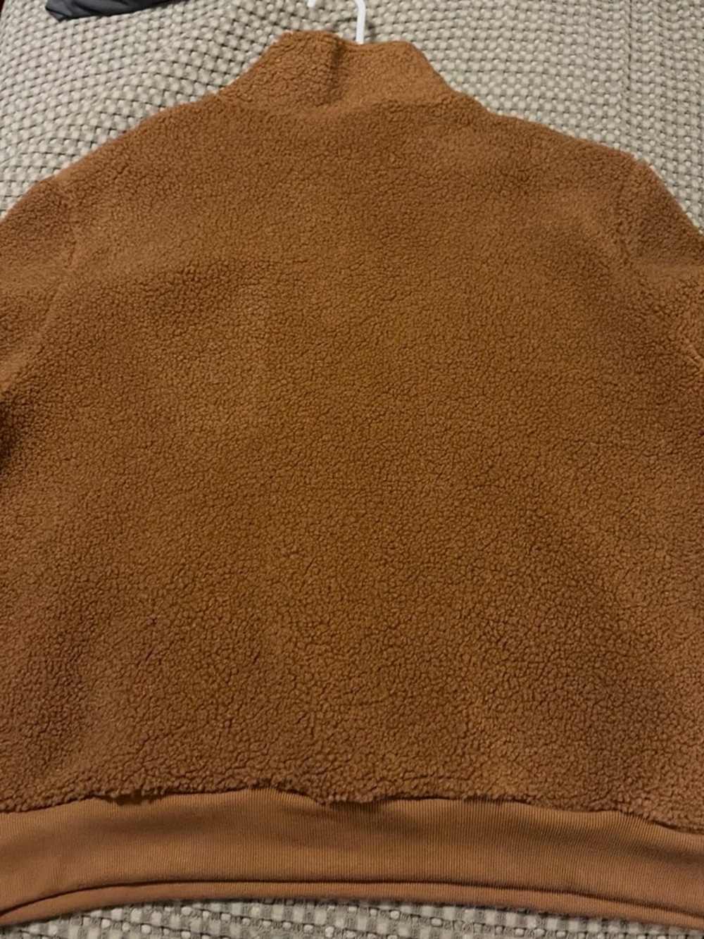 Carhartt Men’s Caramel Brown Sherpa Zip Pullover - Picture 2 of 3